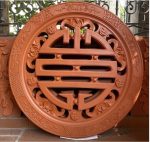 Gạch Thông Gốm Chữ Thọ Tròn